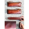 atelierCODEL Pencil Case, Leather, Tochigi Leather, Premium Leather Texture, Braun,