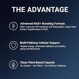 Suplementos NAD+ para mujeres, suplemento alternativo NMN con ribósido de nicotinamida, trans-resveratrol, suplemento de resveratrol NAD para energía,