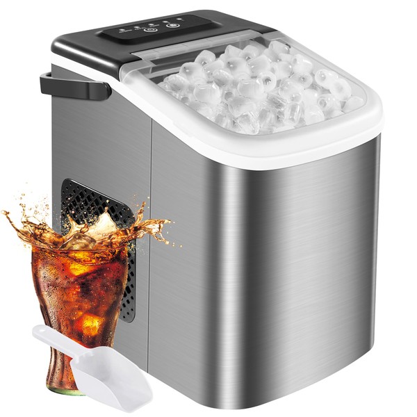 MAXEVE Ice Makers Countertop, 34LBs/24H Ice Maker, 2 Size of
