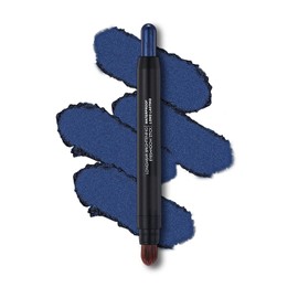 Melsintern Deep Blue Dual Ended Eyeshadow Stick 12 Colors Matte and Shimmer Waterproof Long Lasting Creamy Eyeshadow Pencil for Smokey Eye Natural Everyday Makeup