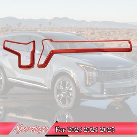 MUXEE Center Consoles A/C Outlet Vent Cover,for kia Sportage 2023 2024 2025,Dashboard AC Air Vent Outlet Trim Car Sport Interior Accessories - Wine Red