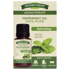 Nature's Truth Nature's Truth Essential Oil - 100% Pure Peppermint Oil | Pure & Plant-Based | Massage Oil, Aromatherapy or For Bath/Shower |15 ml