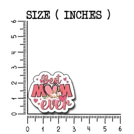 (3Pcs) Best Mom Ever Sticker, Mom Decorate Books Laptop Phone Water Bottles Kindles Stickers Tumbler Sticker Waterproof Vinyl Decorate Sticker 3" Inch