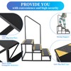 3-Steps RV Stairs with Handrail,Hot Tub Steps with Handrail 300LBS
