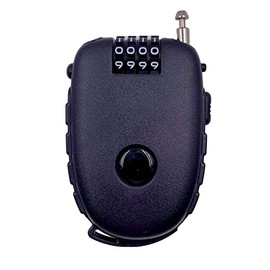 Bosvision Ultra-Secure 4-digit Combination Lock with 3 Feet Retractable Cable for Bike, Ski, Snowboard and Stroller