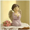 Praying Angel Figurine, 3.74 Inch Resin Guardian Angel Home Decor