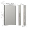 LOUEBICA Stainless Steel Credit Card Wallet RFID Blocking Metal Case