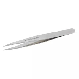 Tweezerman 트위저만 스틸 포인트 트위저 실버 2 x 6 인치 현대적이고 전문적인 눈썹 정밀도 얼굴 및 인그로우 제모 [Rose Gold] Tweezerman Steel Point Tweezer Silver 2 x 6 Inch Modern and Professional Eyebrow Precision Face and Ingrown Hair Removal [Rose Gold]