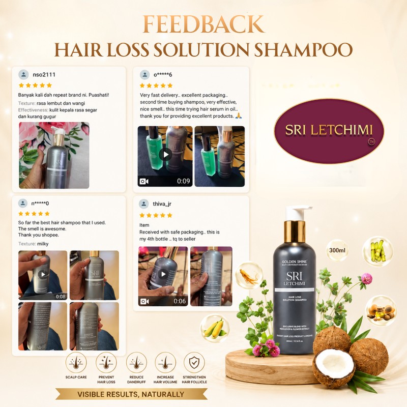 Golden Shine SRI LETCHIMI | Hair Loss Solution Shampoo