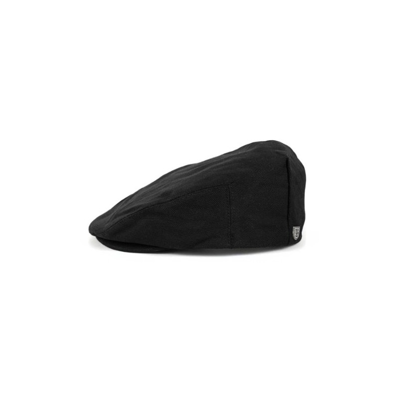 Brixton Men's Hooligan Flat Cap, black