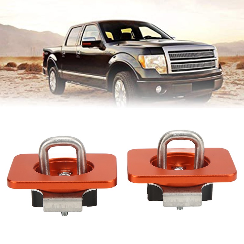 2pcs Stainless Steel Bull Ring Truck Bed Side Tie Down