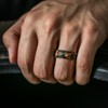 ThunderFit Silicone Rings, Wedding Bands for Men, Printed Design, Breathable