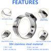 260 PCS 12 Sizes Single Ear Hose Clamps, 5.3-33.1mm 304