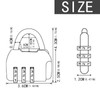 2 Pack Lock Combination Code 3 Digit Combination Lock Padlock