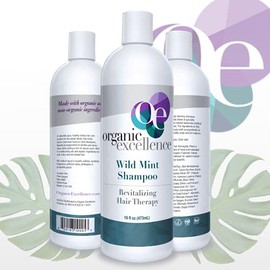 Organic Excellence Mint Shampoo, 16 Ounce