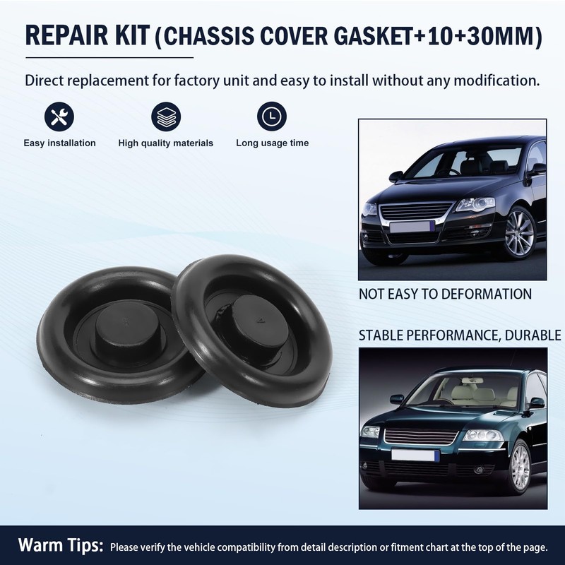 Fraylis 10 x Car Chassis Plugs Replacement for B5 B6