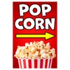 Popcorn Economy A-Frame Sign 24" Wide by 36" Tall (Made