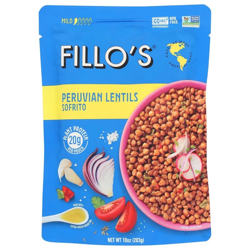 FILLOS Peruvian Lentils & Sofrito, 10 OZ