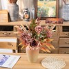Yorkmills Artificial Roses with Vase, Silk Fake Hydrangea, Autumn Flowers