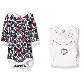 Petit Bateau Baby Girls' Bodysuit (Pack of 3), Multicoloured (Special Lot 99)