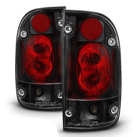 ACANII -For 1995-2000 Toyota Tacoma Pickup Truck Pre-runner Black Tail Lights Brake Lamps Left+Right 1996 1997 1998 1999