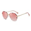 AEVOGUE Sunglasses For Women Oversized Rimless Diamond Cutting Lens Sun