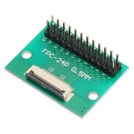 sourcing map FFC FPC Connector Board 24 Pin 0.5mm 2.54mm to 1.0mm 2.54mm PCB Converter Board for LCD TVs/Digital Cameras/Laptops