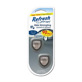 Refresh Your Car - Difusor de Aceite para Auto - Paquete con 2 Aromatizantes - Accesorio para Rejilla de Ventilación - Aroma a Coche nuevo