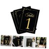 STOBAZA 3sets Wear Resistant Table Numbers Cards for Weddings Banquets