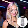 Realistic Temporary Tattoos, 60 Sheets Letters Temporary Tattoos- 5 Assorted