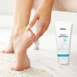 Nella 우레아 10 풋크림 4개+풋파일 세트 /발각질제거 굳은살제거 Urea 10 Foot Cream 4 Pack + Foot File Set / Callus Removal Tough Skin Removal