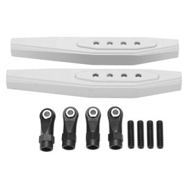 1 Pair Remote Control Car Aluminum Rear Arm Kit Anti Rust Metal Arm for Axial RR10 1/10 Climbing CarSilver