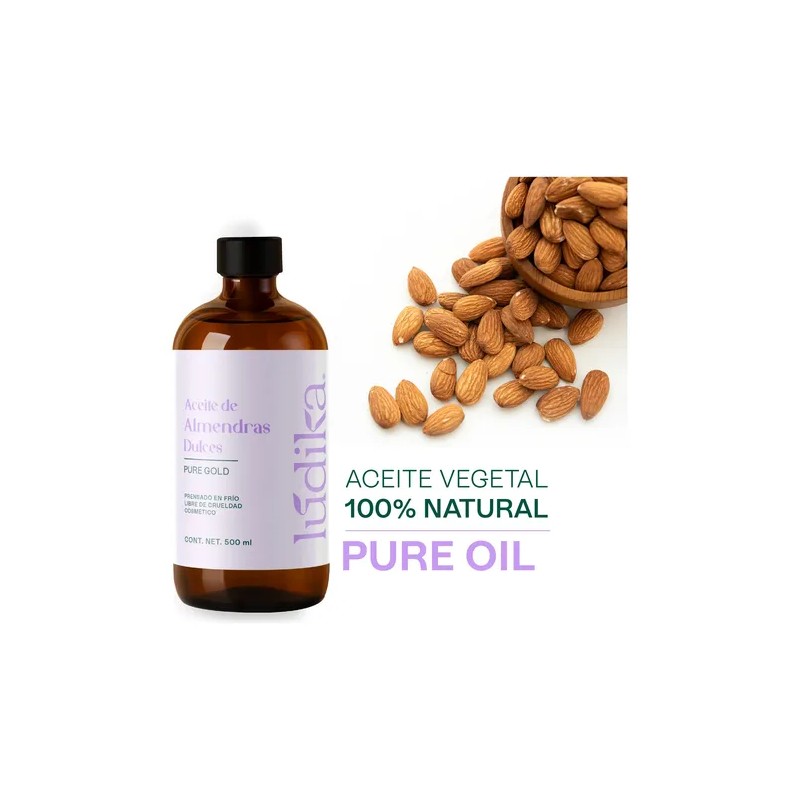 Aceite De Almendras Dulces, Uso Cosmético, 500 Ml