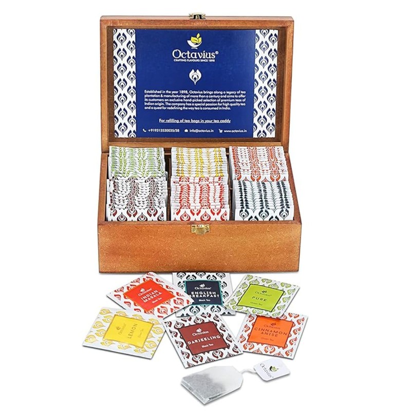 Octavius Assorted Tea | 6 Assorted Black & Green Teas