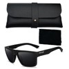 Polarized Sunglasses with Case, UV 400 Protection (Casual, Black B)