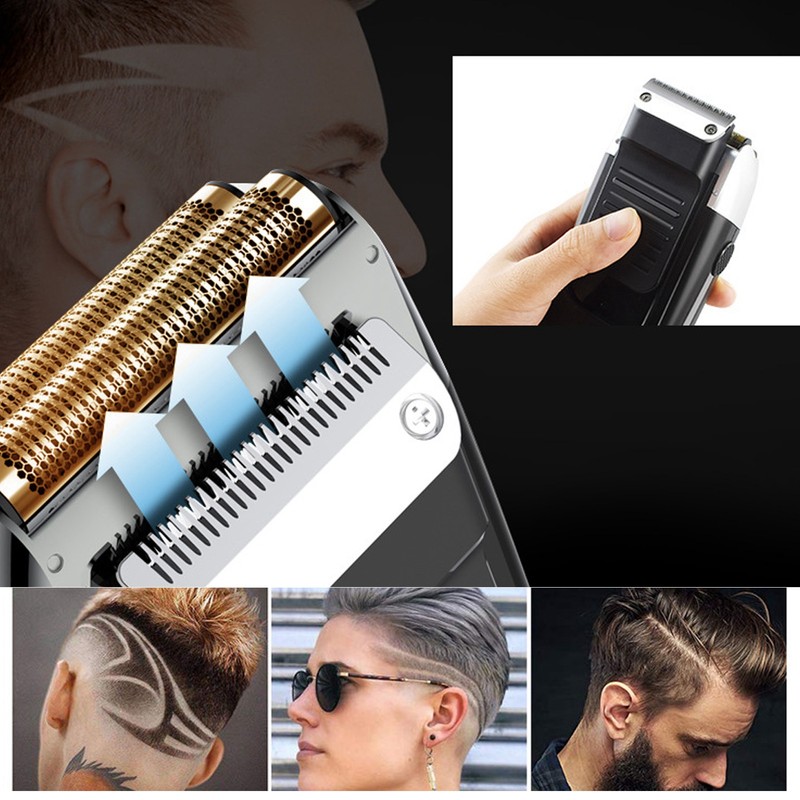 Electric Foil Shaver Rechargeable Bald Head Beard Trimmer LCD Mustache