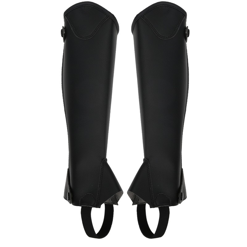 Super Fiber PU Leather Half Chap Horse Riding Body Protector