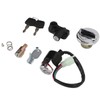 Ignition Switch Gas Cover Kit Helmet Lock 2‑Key Replacement for