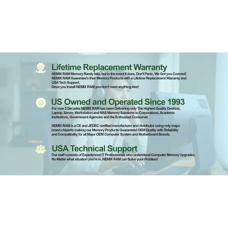 NEMIX RAM 16GB (2X8GB) DDR5 4800MHZ PC5-38400 1Rx8 1.1V CL40