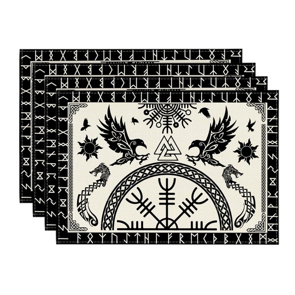 Artoid Mode White Viking Tree of Life Raven Helmet of