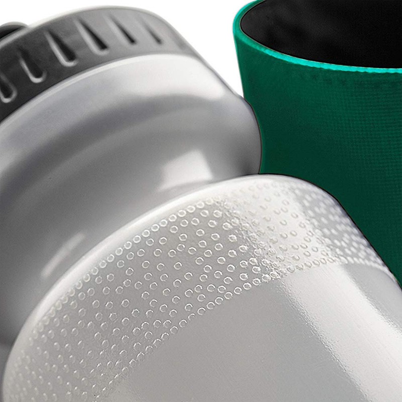 Quadra Water Bottle And Fabric Sleeve Holder (One Size) (Bright