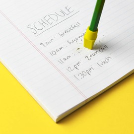 120 Pack Erasers for Pencils | Kid Friendly Colors | Pencil Top Erasers | Cap Erasers | Topper Eraser | Colorful School Eraser | Wedge Shape Eraser Caps | KitchenDine