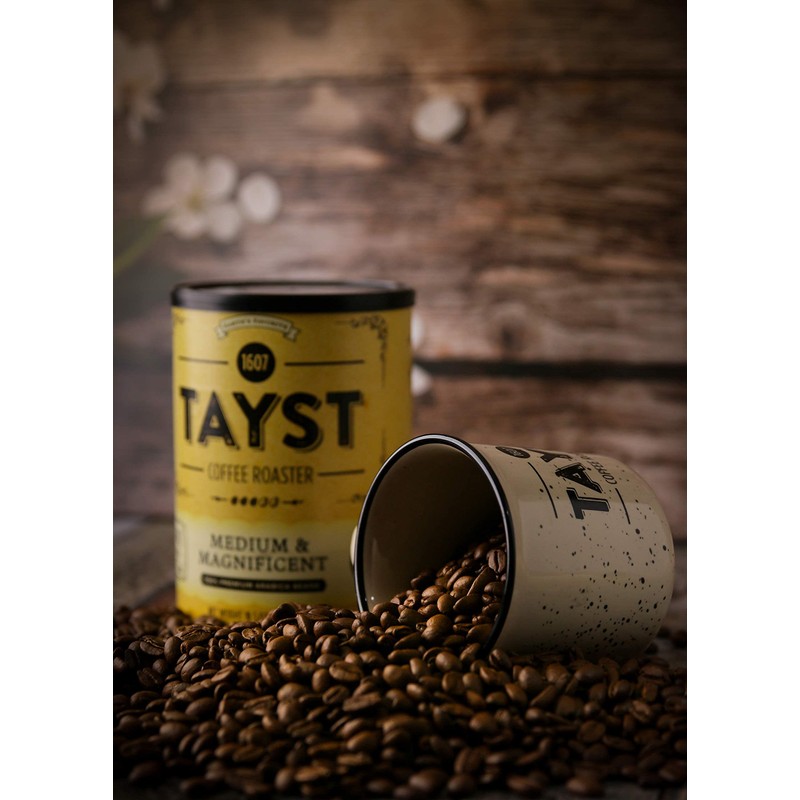 Tayst Ground Coffee Cans, Medium & Magnificent Gourmet Medium Roast,