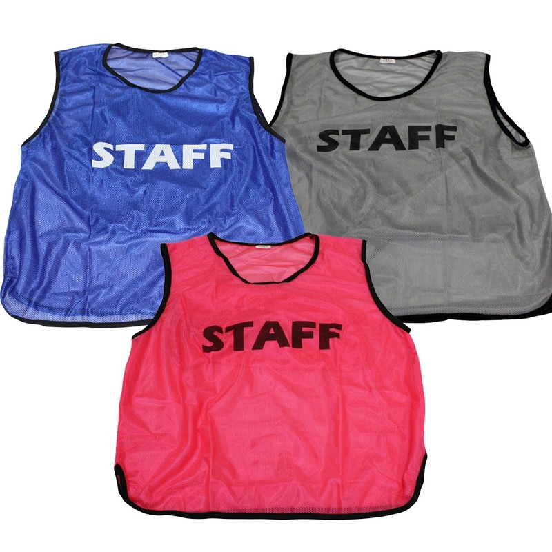 Fungoal "STAFF" Bibs with Front and Back Prints, For Tournament