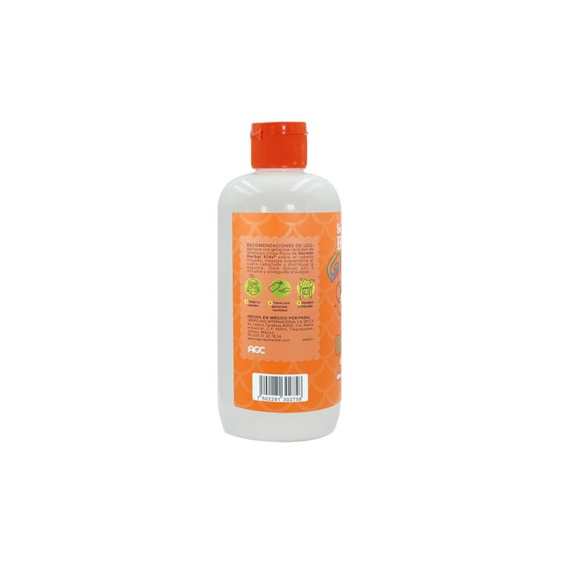 Shampoo Línea Rizos Kids Secreto Herbal Chía, Ricino y Karité