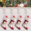 4 Pack Christmas Stocking and Garland Holders with 2 Hooks,