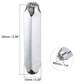 sourcing map 1/4" (6mm) Punch Stamp 40Cr Alloy Steel, Cute Airplane Pattern Punch Tool Punch Press Tool for Metal Plastic Wood Leather