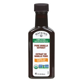 Watkins Organic Pure Vanilla Flavoring, Alcohol Free, Non-GMO, Kosher, 59 ml, 1 Count