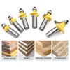 1/2 Inch Shank Round-Over Router Bits Corner Rounding Edge-Forming Roundover