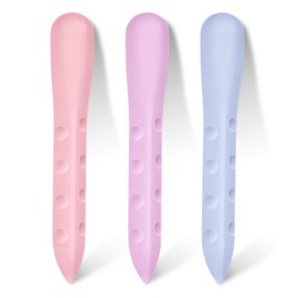 OFFCUP Eraser, 3pcs Cute Eraser, Plastic Rubber Pencil Eraser Classic Eraser Soft 2B Eraser for Kids Pencil Erasers Pack for School, Office, Drawing, Party Favors (Purple Pink)